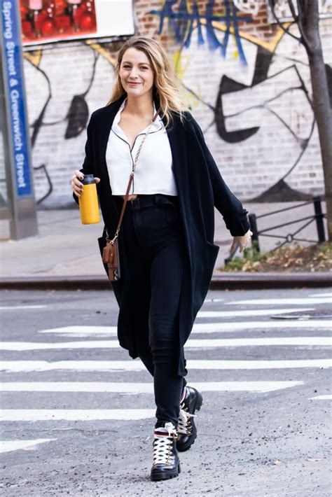 celebrities wearing gucci combat boots|Blake Lively is Effortlessly Chic in Crop Top and Gucci Combat .